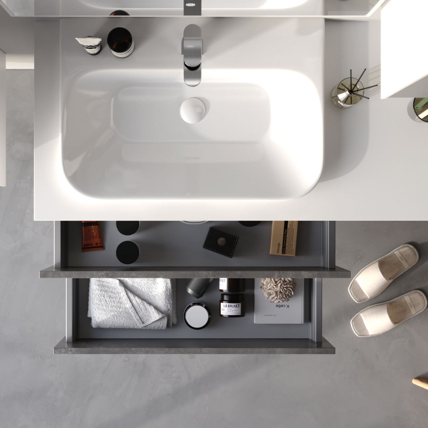 Rodos Grey/White 110 cm