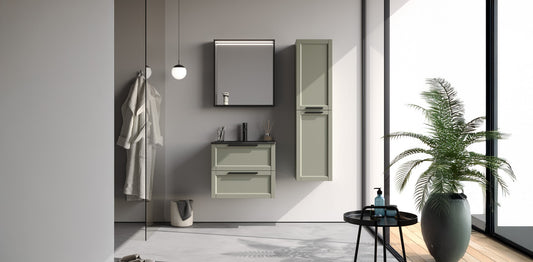 Laguna Matt Cement Grey 60 cm Bathroom Cabinet