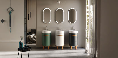 Masal Matt Antracite 42 cm Bathroom Cabinet Set