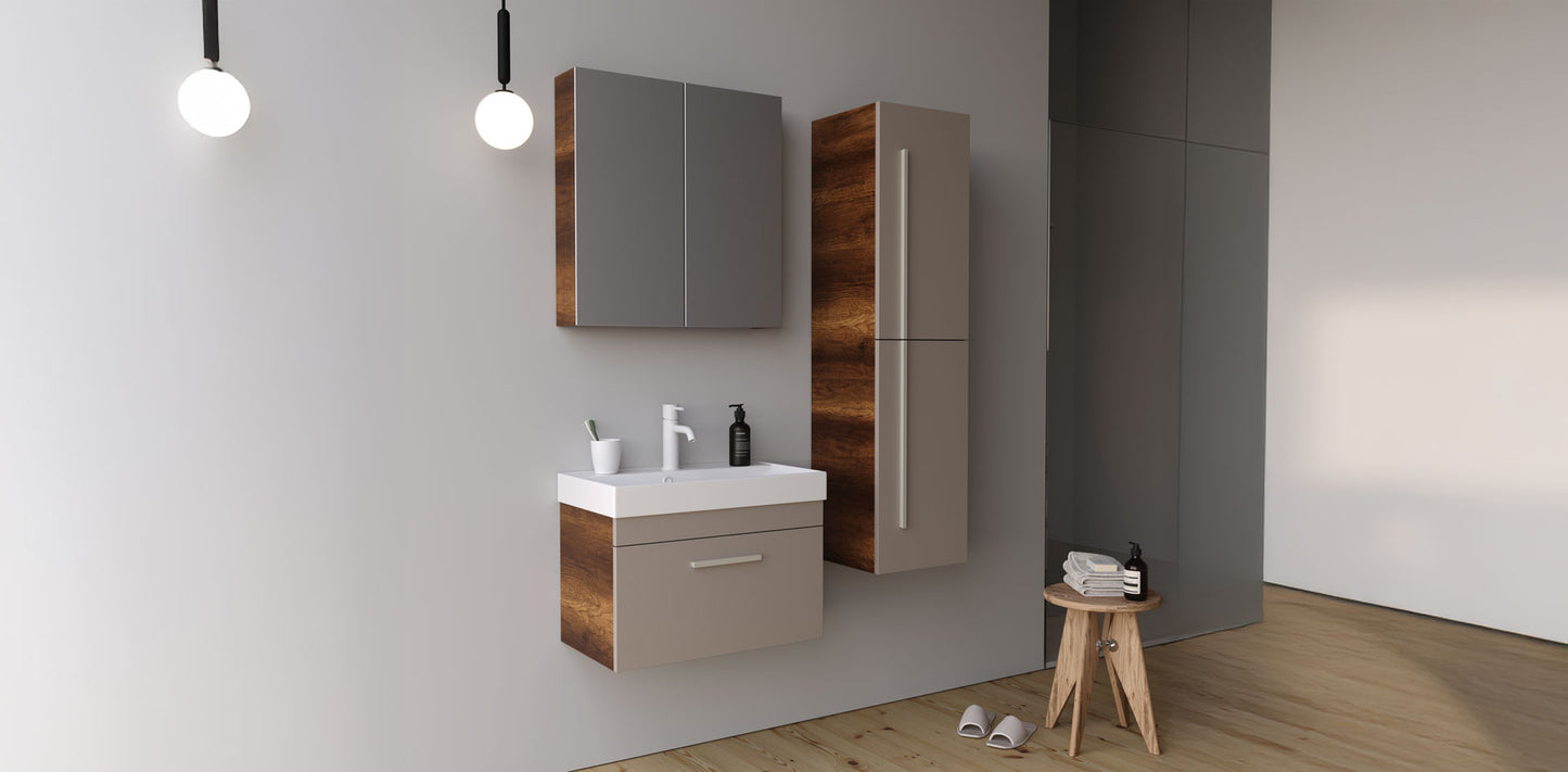 Malta Baroq / Daphne 65 cm Bathroom Cabinet Set