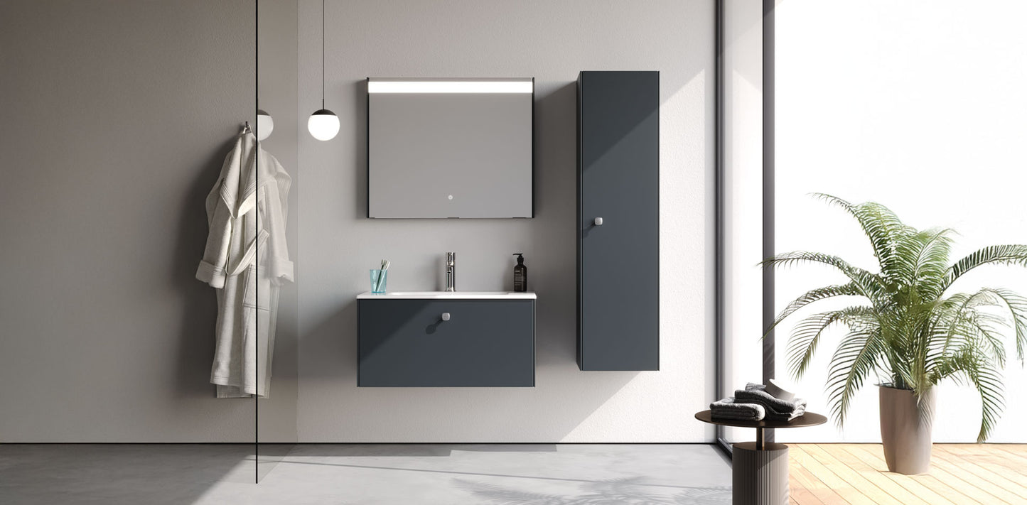Nova Matt Antracite 80 cm Bathroom Cabinet Set