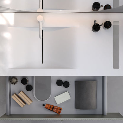 Bari Cherry 80 cm Bathroom Cabinet Set