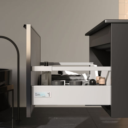 Fonte Black 100 cm Bathroom Cabinet Set