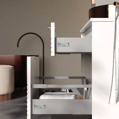 Fiore Claret 85 cm Bathroom Cabinet Set