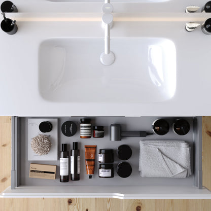 Lyon Matt Dove Blue 80 cm Bathroom Cabinet Set