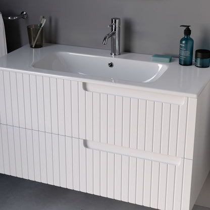 Enza Matt Antracite 80 cm Bathroom Cabinet Set