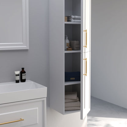 Napoli Matt Black 120 cm Bathroom Cabinet Set