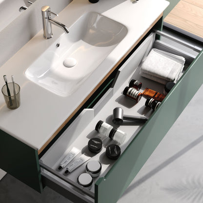 Ibiza Matt Silk Grey 80 cm Bathroom Cabinet Set