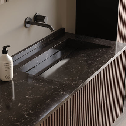 Arte Wood/White 85 cm Bathroom Cabinet Set