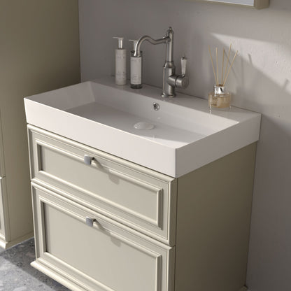 Stella Matt Silk Grey 70 cm Bathroom Cabinet Set