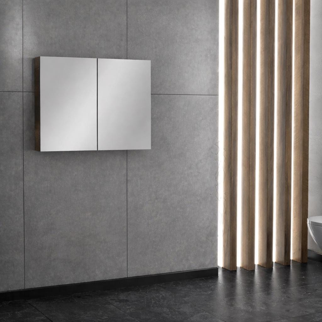 Smile 85cm Baroque MDF/Matte White Bathroom Cabinet Set or Single Options -  Ready to Install, Pre-Assembled, Wall Mounted