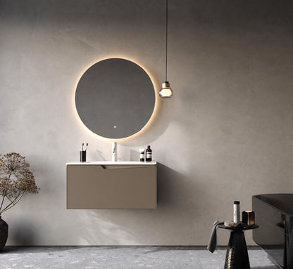 Braga 80 cm Beige Bathroom Cabinet Set or Single Options - Ready to Install, Pre-Assembled, Wall Mounted