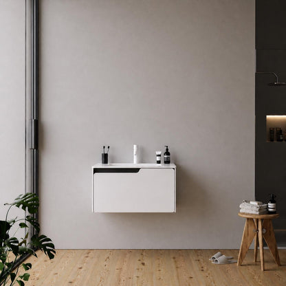 Lyon 80 cm White Bathroom Cabinet Set or Single Options - Ready to Install, Pre-Assembled, Wall Mounted