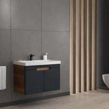 Trend 80 cm Baroque MDF / Matte Anthracite Bathroom Cabinet Set or Single Options - Ready to Install, Pre-Assembled, Wall Mounted